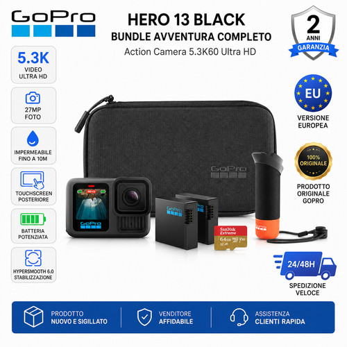 Gopro hero13 black bundle - gopro,